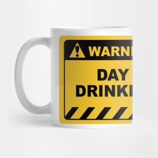 Funny Human Warning Label / Sign DAY DRINKER Sayings Sarcasm Humor Quotes Mug